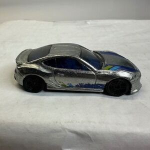 Hot Wheels Scion FR-S Silver Chrome 2013 Mattel 1:64 Diecast Car JDM Drift Tuner